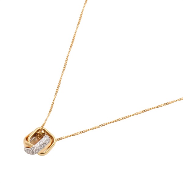 Cartier 卡地亞 Trinity Cushion 項鍊 18K黃/白金 N7424481