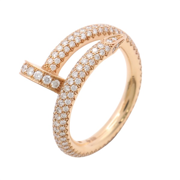 Cartier 卡地亞 Juste Un Clou 戒指 #47 鑽石 18K玫瑰金 N4748600