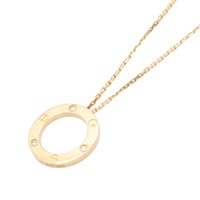 Cartier 卡地亞 Love 項鍊 3PD鑽石 18K黃金 B7014500