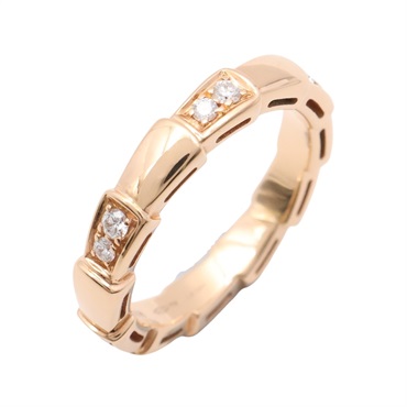 BVLGARI 寶格麗 Serpenti Viper 鑽石 戒指 18K玫瑰金 AN857896/353266