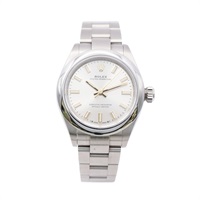 ROLEX 勞力士 Oyster Perpetual 28 腕錶 銀色錶盤 不鏽鋼 276200