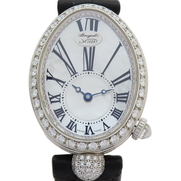 18白K金 梨形鑽框 Reine de Naples 腕錶 8928BB51844