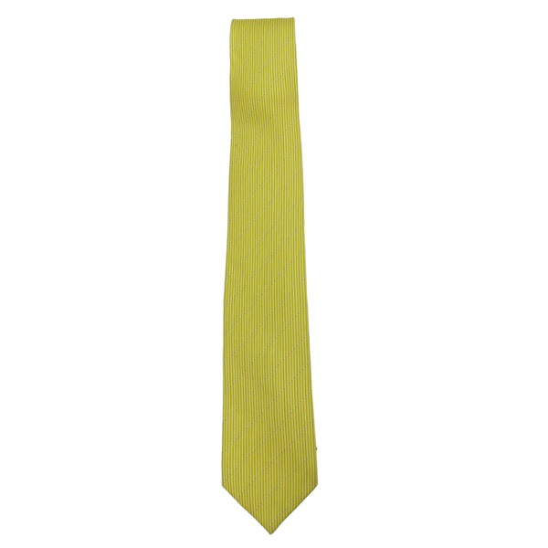 黃色 真絲 條紋 領帶