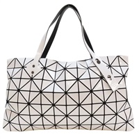 BAO BAO ISSEY MIYAKE 三宅一生 白色 PVC 12x7 手提包