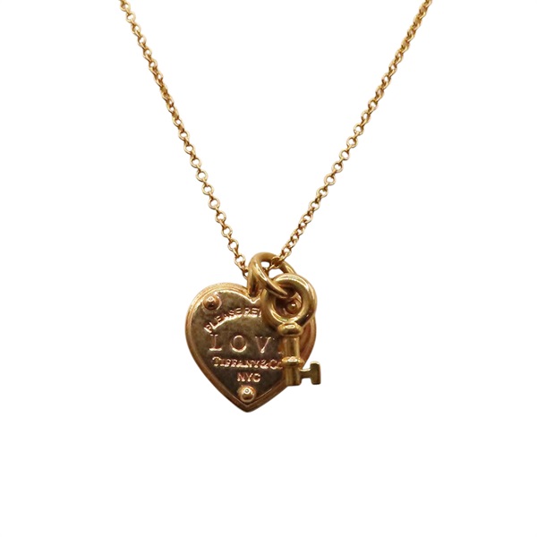 18黃K金 Return to Tiffany Love Heart Tag 項鍊