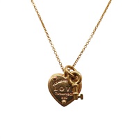 18黃K金 Return to Tiffany Love Heart Tag 項鍊