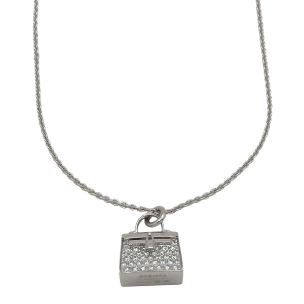 【再降價】18K白金 Amulettes Kelly 鑽石項鍊【HERMES 愛馬仕】