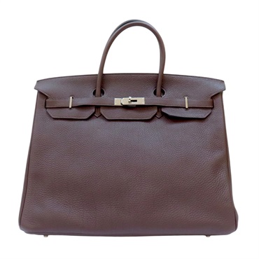 棕色 Togo牛皮 Birkin 40 柏金包 手提包 無鎖頭 236A