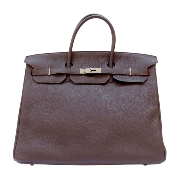 棕色 Togo牛皮 Birkin 40 柏金包 手提包 無鎖頭【HERMES 愛馬仕】 236A