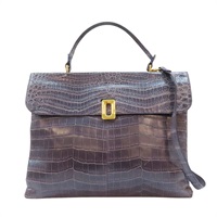 Roger Vivier 灰色 鱷魚皮 兩用包