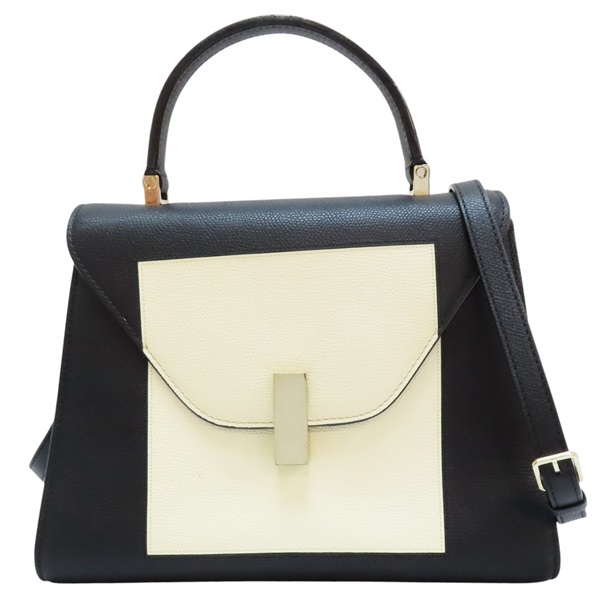 【再降價】黑白色 牛皮 兩用包【Valextra】