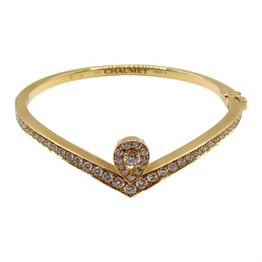 18K 黃金 鑲鑽 Josephine Aigrette 手環