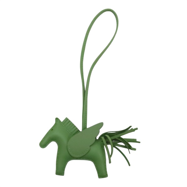 酪梨綠 Agnomilo皮革 Rodeo PM 飛馬 吊飾【HERMES 愛馬仕】