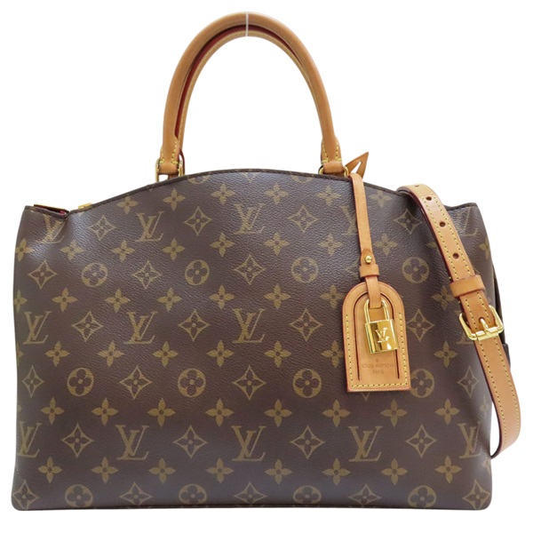 【再降價】棕色 原花 PVC帆布 Grand Palais 两用包【LOUIS VUITTON LV 路易威登】 M45898