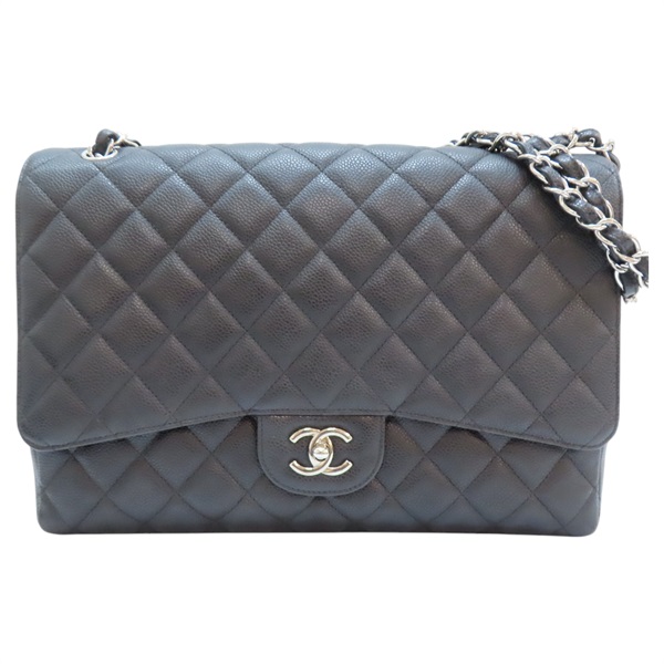 黑色 牛皮 Classic Double Flap 30 肩背包 A58609