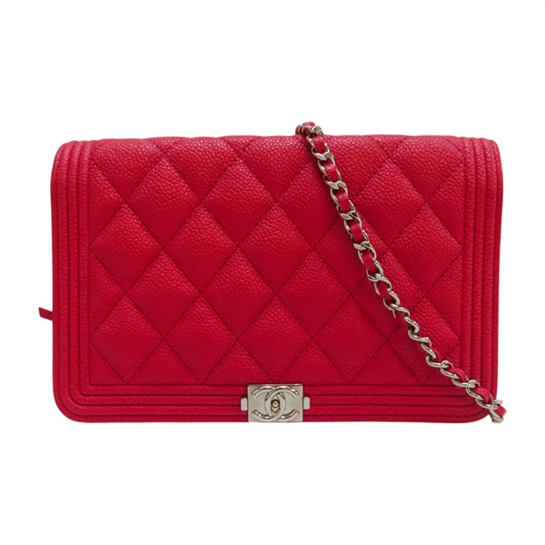 桃粉色 牛皮 WOC 肩背包 AP0250