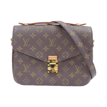 棕色 PVC塗層帆布 Pochette Metis MM 兩用包 M40780