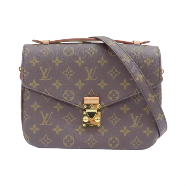 棕色 PVC塗層帆布 Pochette Metis MM 兩用包 M40780