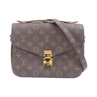 棕色 PVC塗層帆布 Pochette Metis MM 兩用包 M40780