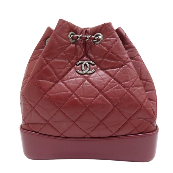 【再降價】紅色 Gabrielle 流浪包 後背包 無卡【CHANEL 香奈兒】