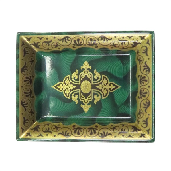 綠色 金色 Limoges 瓷盤