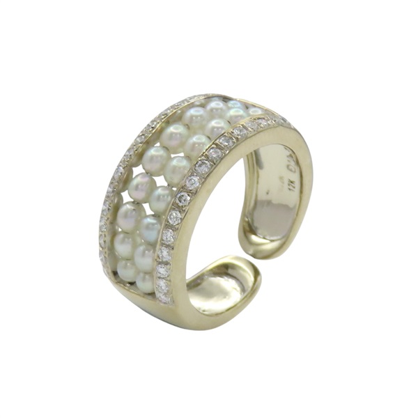 【再降價】12K黃金 珍珠戒指 #9【JEWELRY 無品牌珠寶】【JEWELRY 無品牌珠寶】 Pearl Diamond 5.95g