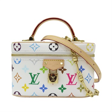 白彩 原花帆布 LV x TM Vanity Chain Pouch 兩用包 M13662