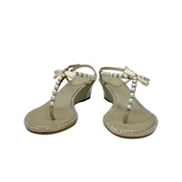 【再降價】香檳金 緞面 水鑽 鉚釘  高跟鞋 #36【SELECTION】