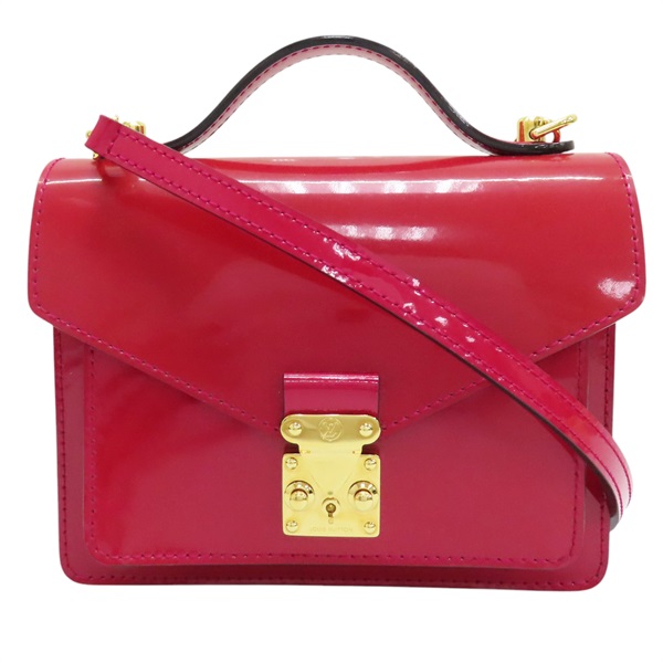 【再降價】紅色 Vernis 漆皮 Monceau BB 两用包【LOUIS VUITTON LV 路易威登】 M91579