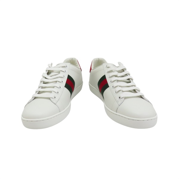 【再降價】白色 牛皮 Ace 老虎圖騰 休閒鞋 #39【GUCCI 古馳】