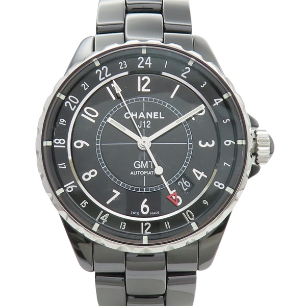 黑色錶盤 陶瓷 不鏽鋼 J12 GMT 腕錶 H3102