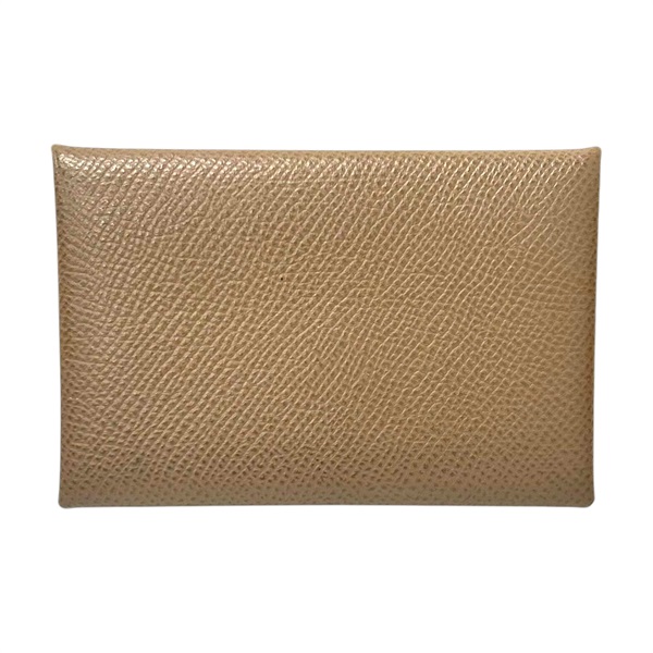 【再降價】大象灰 Epsom皮革 Calvi 名片夾 零錢包【HERMES 愛馬仕】