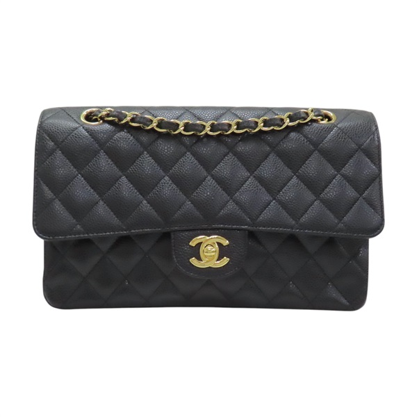 【再降價】黑色 牛皮 菱格紋 Coco 25 肩背包 (無卡)【CHANEL 香奈兒】 A01112