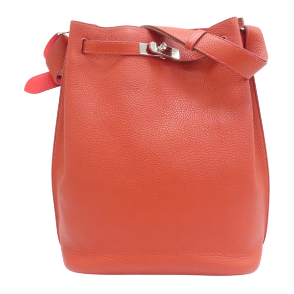 【再降價】橘色 TOGO 牛皮 SO KELLY 26 肩背包【HERMES 愛馬仕】 口R
