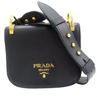 黑色 牛皮 Pionniere Saddle Flap 肩背包