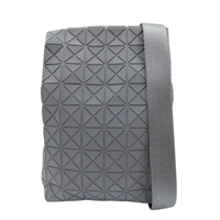 霧面灰色 PVC 肩背包