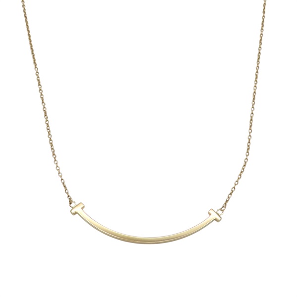 18K黃金 Smile T 微笑項鍊【Tiffany & Co 蒂芬妮】