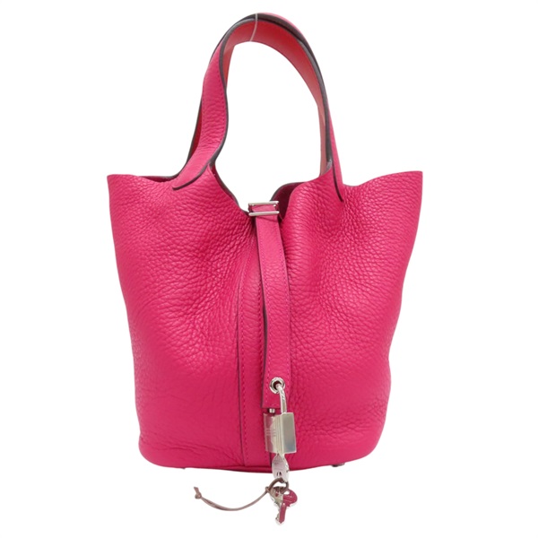 0D 墨西哥玫瑰色號 TC 皮革 Picotin 18 手提包
