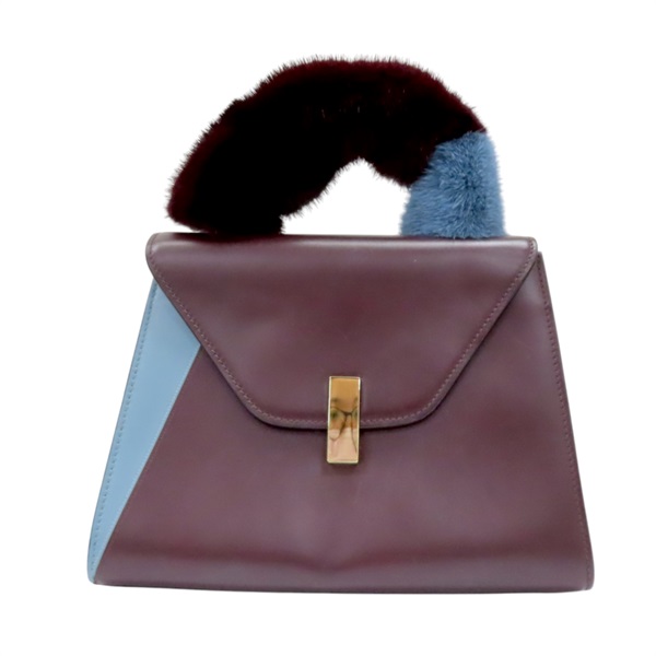 【再降價】棕色 藍色 皮革 Iside 兩用包【Valextra】