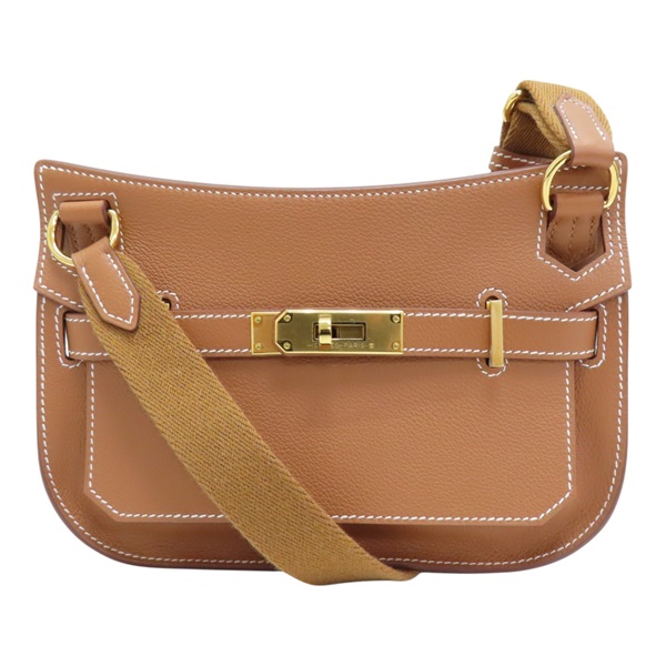 【再降價】金棕色 Evercolor牛革 Mini Jypsiere 肩背包 B刻 金扣【HERMES 愛馬仕】 BY 954 HC