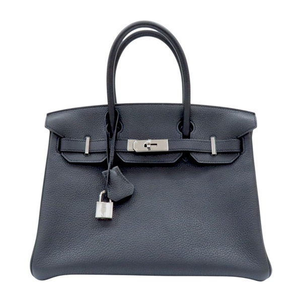 黑色 Togo牛革 Birkin 30 柏金包 手提包