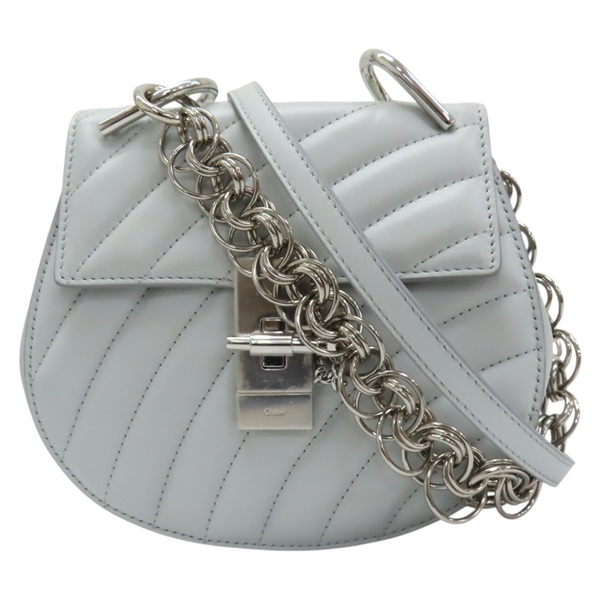 【再降價】藍色 皮革 Mini Drew Bijou 兩用包【Chloe 克羅伊】