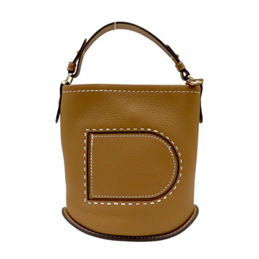 DELVAUX 德爾沃 棕色牛皮 Pin Mini 手提包