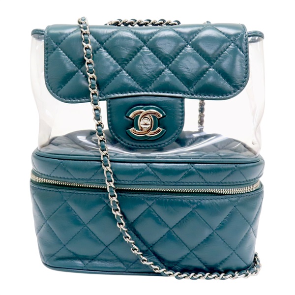 綠色 PVC 皮革 Aquarium 肩背包 無卡