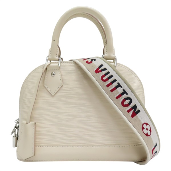 白色 EPI水波紋 牛皮 ALMA BB 兩用包 M58706