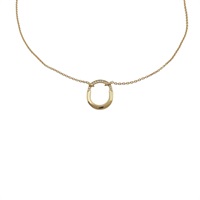 18K玫瑰金 碎鑽 Tiffany Lock 項鍊【Tiffany & Co 蒂芬妮】 74365752