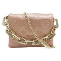 粉色 皮革壓紋 Coussin BB 兩用包 M21765