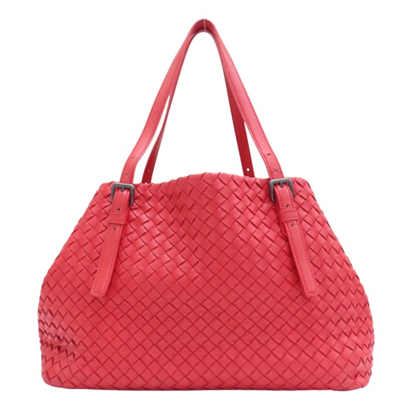 【再降價】紅色 編織 羊皮 Cesta 肩背包【BOTTEGA VENETA BV 寶緹嘉】
