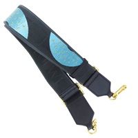 藍色 帆布 Snake Anagram 背帶