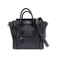 黑色牛皮 Nano Luggage 兩用包